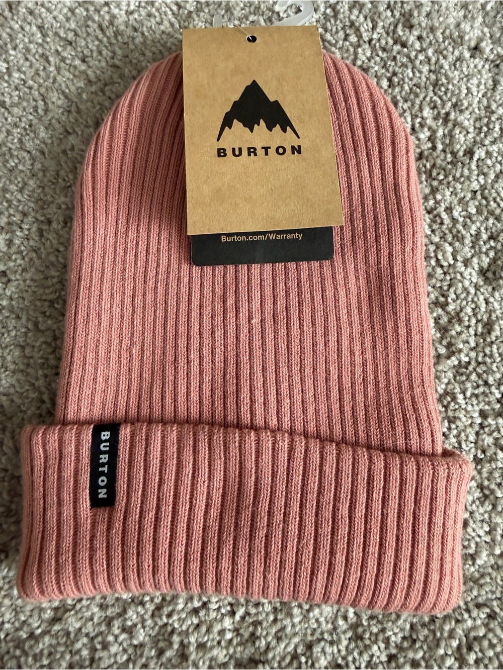 Burton Powder Blush Ribbed Beanie